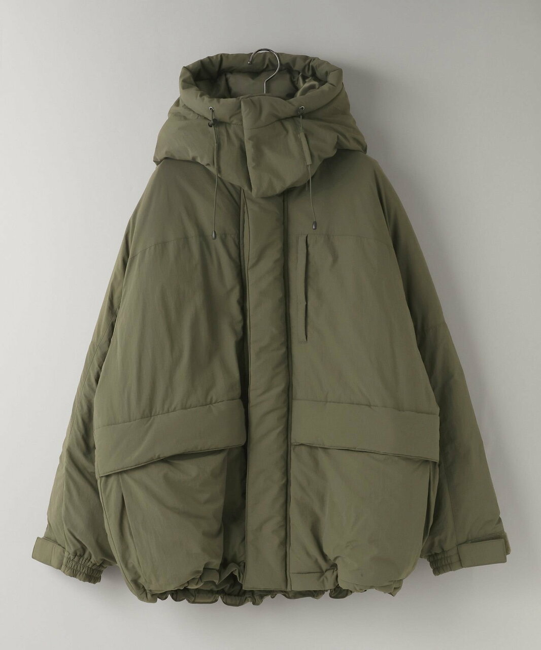 【SALE/20%OFF】LOWRYS FARM 【LFM(U)】エアサーマル2WAYパーカー ローリーズファーム ジャケット・アウター ダウンジャケット・ダウンベスト グレー ベージュ カーキグリーン【送料無料】 - メイン画像 3