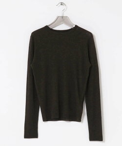 �ySALE�^50%OFF�zURBAN RESEARCH new basic LOA THERMAL CREWKNIT �A�[�o�����T�[�` �g�b�v�X �j�b�g �u���b�N �J�[�L�O���[�� �z���C�g�y���������z