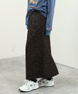レオパードジャガードナロースカート