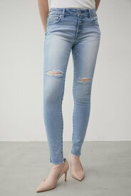 AZUL BY MOUSSY CRASH DENIM SKINNY III アズールバイマウジー パンツ ジーンズ・デニムパンツ ブラック ブルー【送料無料】