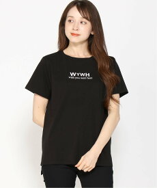 【SALE／58%OFF】INTERPLANET INTERPLANET/(W)フロッキーロゴTシャツ インタープラネット トップス カットソー・Tシャツ ホワイト ブラック ベージュ オレンジ