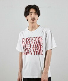 【SALE／70%OFF】RATTLE TRAP ダメージ加工ロゴプリントTシャツ メンズ ビギ トップス カットソー・Tシャツ ホワイト ブラック