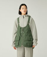 Snow Peak TAKIBI Ripstop Vest スノーピーク トップス ベスト・ジレ グリーン ブラック【送料無料】