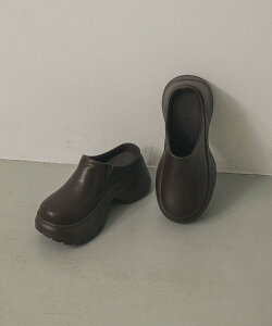 SENSE OF PLACE ボリュームソールサボサンダル センス オブ プレイス シューズ・靴 サンダル ブラウン ブラック【送料無料】