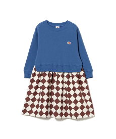 【SALE／50%OFF】B:MING by BEAMS 【別注】FRUIT OF THE LOOM / コンビネーション ワンピース(100~130cm) ビーミング ライフストア バイ ビームス ワンピース・ドレス その他のワンピース・ドレス ホワイト ブルー