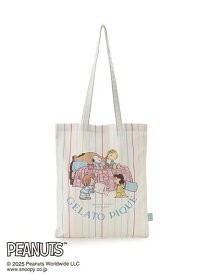 【SALE／30%OFF】gelato pique 【PEANUTS】オリジナルアート トートバッグ ジェラートピケ バッグ エコバッグ・サブバッグ ピンク