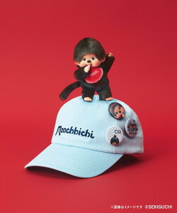OVERRIDE OVERRIDE x Monchhichi BADGE CAP / �I�[�o�[���C�h �I�[�o�[���C�h �X�q �L���b�v �u���E�� �u���[�y���������z