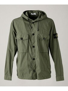【SALE/30%OFF】STONE ISLAND SIシャツパーカーL/S ナノユニバース カットソー パーカー ブラック ベージュ グリーン【送料無料】