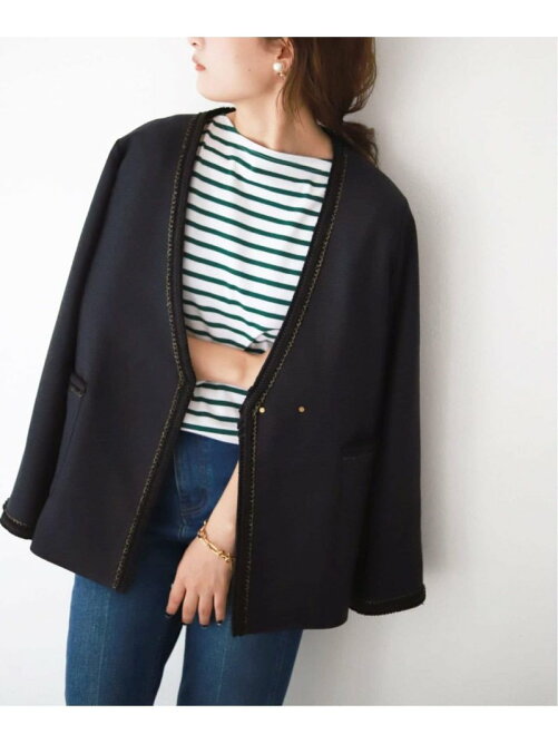 Slobe Iena 追加予約 ツィードvネックノーカラージャケット Rakuten Fashion 楽天ファッション 旧楽天ブランドアベニュー Dq4818