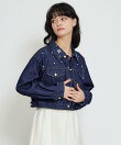 フラワービジューパールデニムジャケット