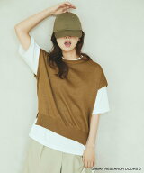 URBAN RESEARCH DOORS 『洗濯可/UVカット』『UR TECH』Aircareフレンチニットプルオーバー アーバンリサ…