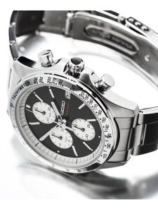 SEIKO 別注セイコー×ナノ・ユニバース クオーツクロノグラフ ナノユニバース ファッショングッズ 腕時計 ブラック【送料無料】