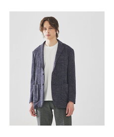 【SALE／30%OFF】ABAHOUSE LASTWORD ウールミックス ツイードライク ジャージージャケット アバハウス ジャケット・アウター その他のジャケット・アウター グレー ブラック ネイビー【送料無料】