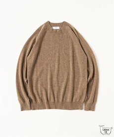 【SALE／30%OFF】417 EDIFICE カシミヤ クルーネックニット フォーワンセブン エディフィス トップス ニット ブラウン ベージュ【送料無料】