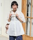 インド コットンボイル キーネック チュニックブラウス 全5色