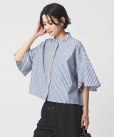 UNITED ARROWS green label relaxing フレアスリーブ ブラウス 接触冷感 ユナイテッドアローズ グリーン…