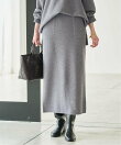 《WEB限定カラーあり/シリーズあり/予約》ウォッシャブルスムースニットスカート