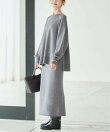 《WEB限定カラーあり/シリーズあり/予約》ウォッシャブルスムースニットスカート