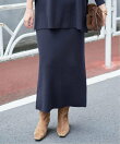 《WEB限定カラーあり/シリーズあり/予約》ウォッシャブルスムースニットスカート