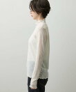 【洗える/秋のレイヤード】シュリンクレース ハイネックプルオーバー