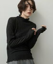 【洗える/秋のレイヤード】シュリンクレース ハイネックプルオーバー