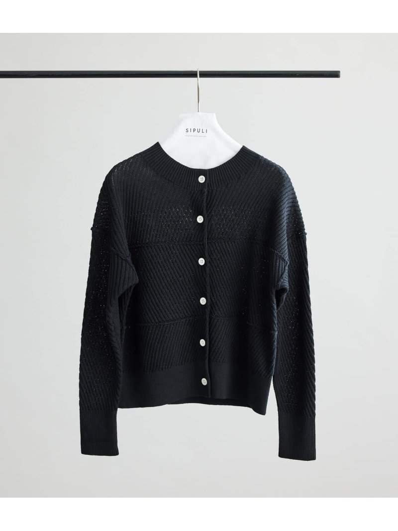 Linen Cotton 【大放出セール】 Drop メーカー公式ショップ ショートカーディガン Needle Knitting