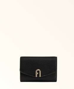 FURLA FURLA PRIMULA M COMPACT WALLET �t���� ���z�E�|�[�`�E�P�[�X ���z �u���b�N�y���������z