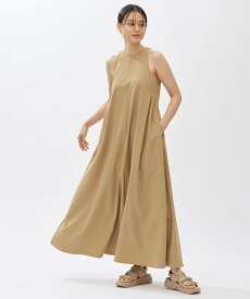 UNOHA SLEEVELESS FLARED DRESS ウノハ ワンピース・ドレス ワンピース ブラウン ブラック ホワイト【送料無料】