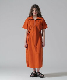 AVIREX 《直営店限定》HALF ZIP ACTIVE ONE PIECE/ハーフジップ アクティブワンピース アヴィレックス ワンピース・ドレス ワンピース グリーン オレンジ ブラック【送料無料】