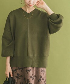 URBAN RESEARCH ITEMS Vネックニットプルオーバー アーバンリサーチアイテムズ トップス ニット グレー ブラック【送料無料】