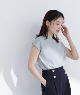 NATURAL BEAUTY BASIC 総針ベーシックニット モックネック ナチュラルビューティベーシック トップス ニ…