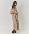 【Fleur monogram Series】フルールモノグラムエンブロイダリーワイドパンツ