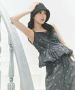 【Fleur monogram Series】フルールモノグラムエンブロイダリーワイドパンツ