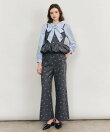 【Fleur monogram Series】フルールモノグラムエンブロイダリーワイドパンツ