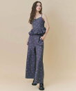 【Fleur monogram Series】フルールモノグラムエンブロイダリーワイドパンツ
