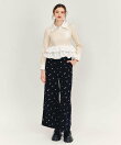【Fleur monogram Series】フルールモノグラムエンブロイダリーワイドパンツ
