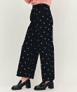 【Fleur monogram Series】フルールモノグラムエンブロイダリーワイドパンツ