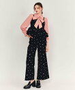 【Fleur monogram Series】フルールモノグラムエンブロイダリーワイドパンツ