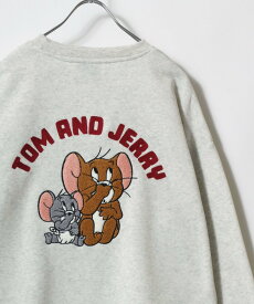 【SALE／23%OFF】トムとジェリー Tom and Jerry トムとジェリー トレーナー メンズ スウェット 裏起毛 オーバーサイズ マルカワ トップス スウェット・トレーナー ホワイト ブラウン ブラック ブルー グレー【送料無料】