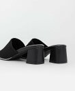 チャンキーヒールニットミュールサンダル
