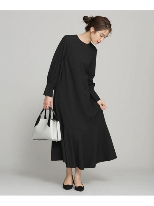 Nano Universe Web限定 ヘムフレアロングワンピース 長袖 Rakuten Fashion 楽天ファッション 旧楽天ブランドアベニュー Dn52