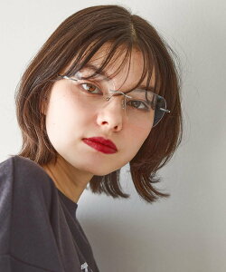 niko and ... オリジナルリムレス伊達メガネ ニコアンド ファッション雑貨 メガネ グレー【送料無料】