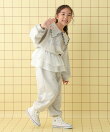 【KIDS】襟付きロゴプリントスウェット