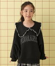 【KIDS】襟付きロゴプリントスウェット