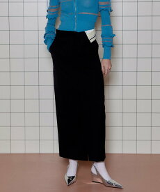 MAISON SPECIAL Turnback Waist Tight Maxi Skirt メゾンスペシャル スカート ロング・マキシスカート グレー ネイビー ベージュ【送料無料】