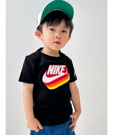 NIKE トドラー(90-100cm) Tシャツ NIKE(ナイキ) NKB GRADIENT FUTURA SS TEE ルーキーユーエスエー トップス カットソー・Tシャツ ブラック レッド ホワイト