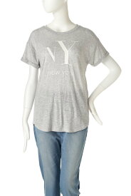 N. Natural Beauty Basic New YorkロゴTシャツ エヌ ナチュラルビューティーベーシック* トップス カットソー・Tシャツ グレー ホワイト ブルー【送料無料】