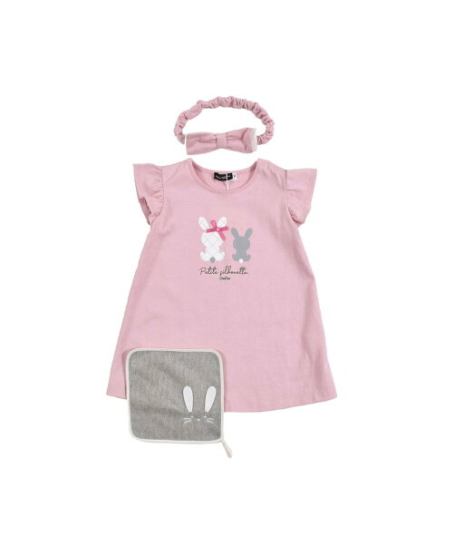 Bebe Online Store ギフトbox付き ベビー ギフト 3点 セット 袖 フリル ワンピース ウサギ ハンカチ リボン ヘア バンド 80 90cm Rakuten Fashion 楽天ファッション 旧楽天ブランドアベニュー Ce34