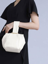 【SALE／39%OFF】LASUD ワンハンドルチェーンバッグ ラシュッド バッグ ハンドバッグ ホワイト ブラック【送料無料】