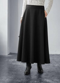 STYLE DELI 【Made in JAPAN】二重織りサーキュラースカート スタイルデリ スカート ロング・マキシスカート ホワイト ブラック【送料無料】